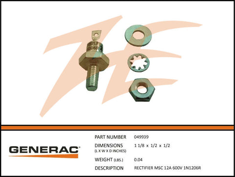 RECTIFIER MSC 12A 600V 1N1206R