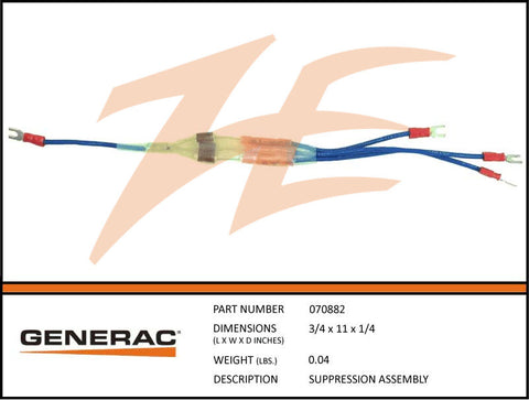 Generac 070882 Suppression Assembly