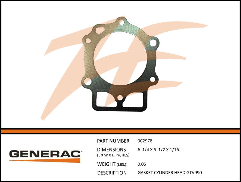 GASKET CYLINDER HEAD GTV990