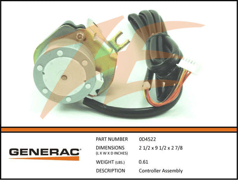 Generac 0D4522 Stepper Motor Assembly