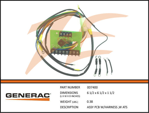 ASSY PCB W/HARNESS ,W ATS