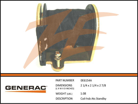 Generac 0E6154A ATS Transfer Coil Standby