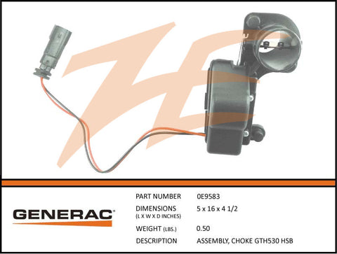 Generac 0E9583 Choke Assembly GT530