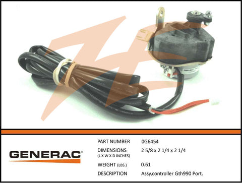 Generac 0G6454 Stepper Motor Assembly GT990 Portable